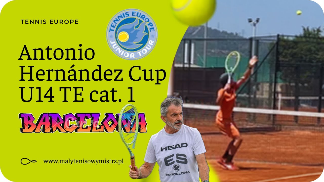 Janek na turnieju Tennis Europe 1 w Barcelonie | Antonio Hernández Cup U14 | Emilio Sánchez Academy