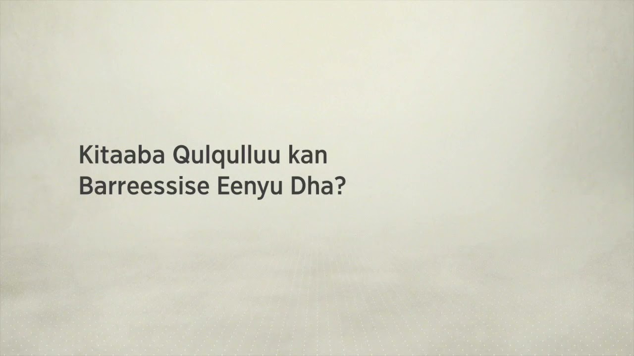 kitaaba Qulqulluu enyutu barese