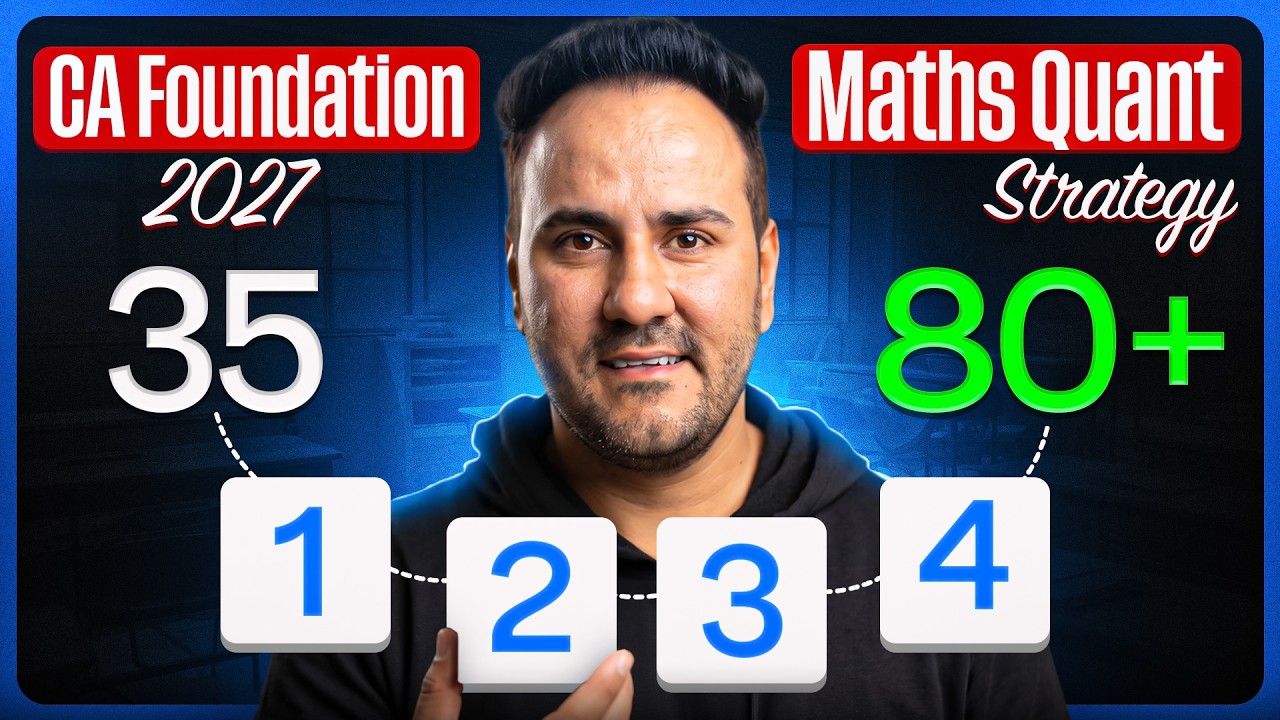 Weak in Maths? Here's How to Crack CA Foundation in Your First Attempt!