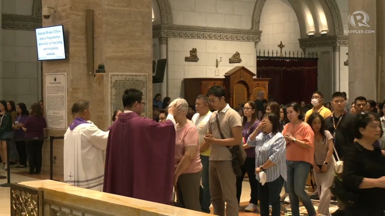 Ash Wednesday sa Manila Cathedral: Abo at pag-asa