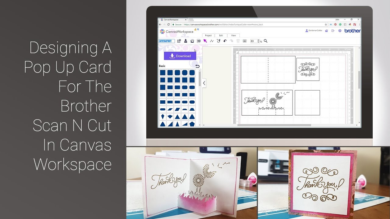 Scan N Cut Saturday Designing And Making A Pop Up Card