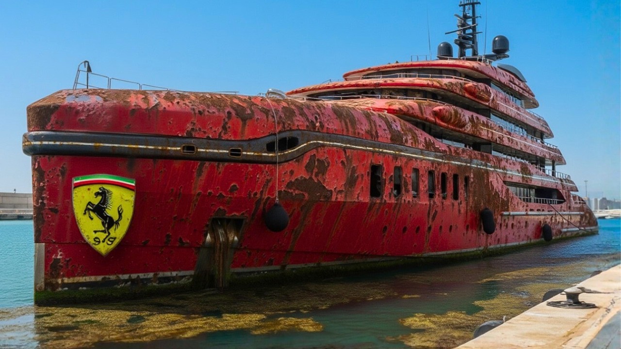 I Bought an Abandoned Ferrari Yacht and Restored it to like New ( REAL Restoration )