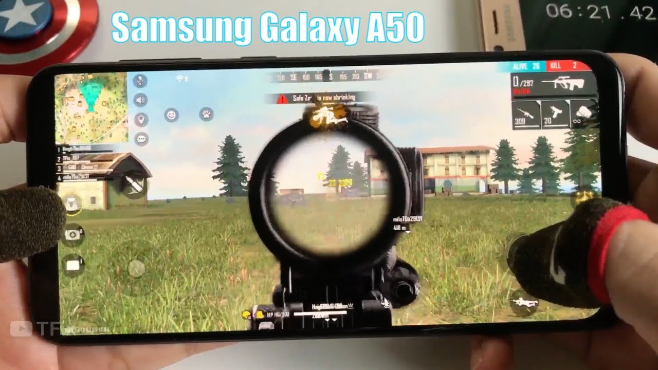 Samsung Galaxy A50 FREE FIRE Gameplay | Exynos 9610, 4GB