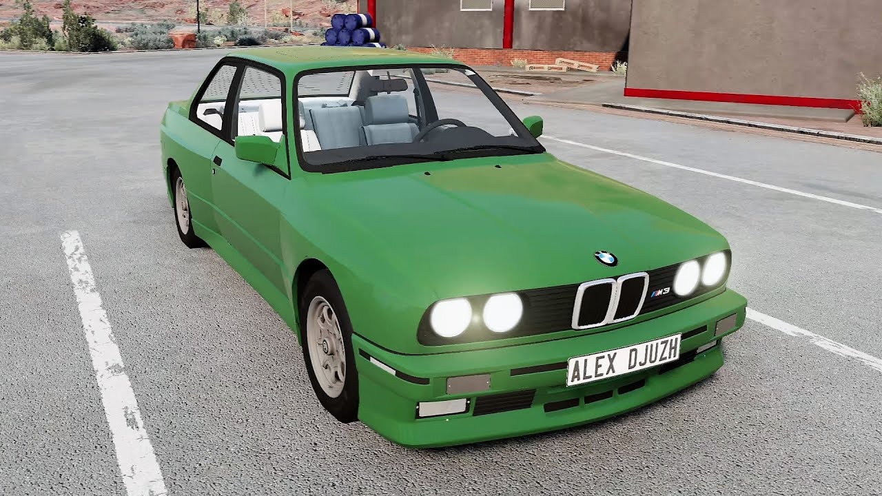 BeamNG.drive - BMW M3 Coupe (E30) 1986 - Car Show Test Drive Crash .