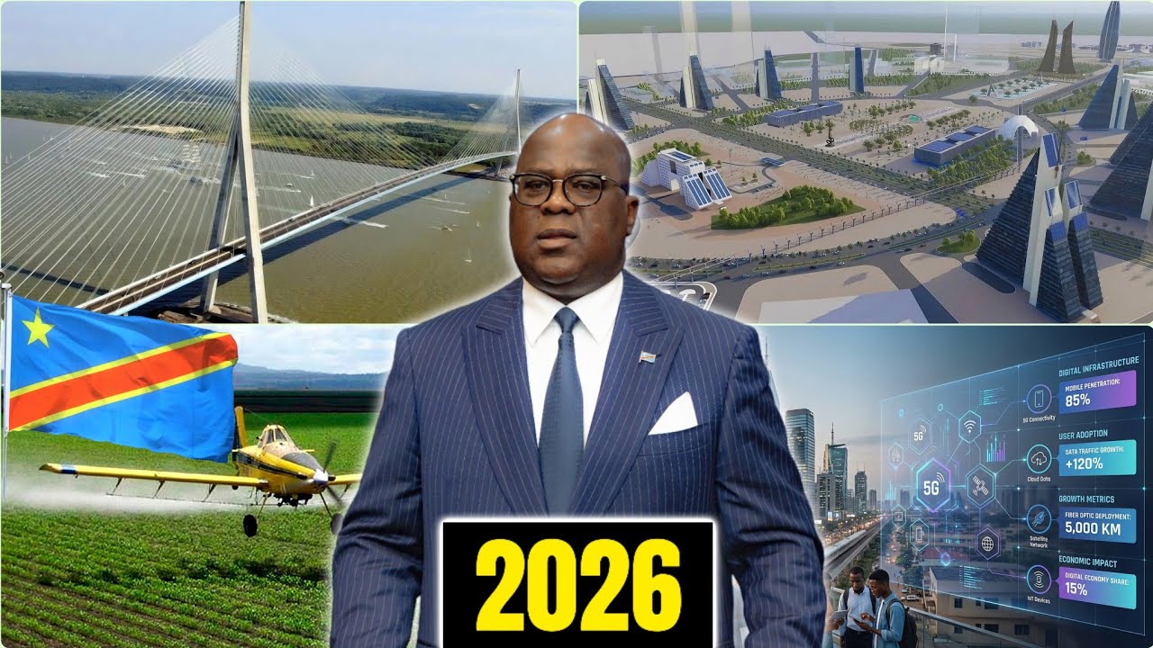 La R.D.C Lance des Mégaprojets Qui Peuvent Changer l’Afrique en 2026