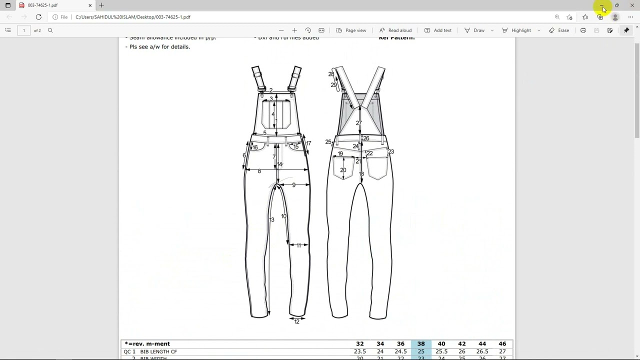 How to Make Overall  Pant And Grading Use by Lectra Modaris  V8r1 CLASSICK   PART -1
