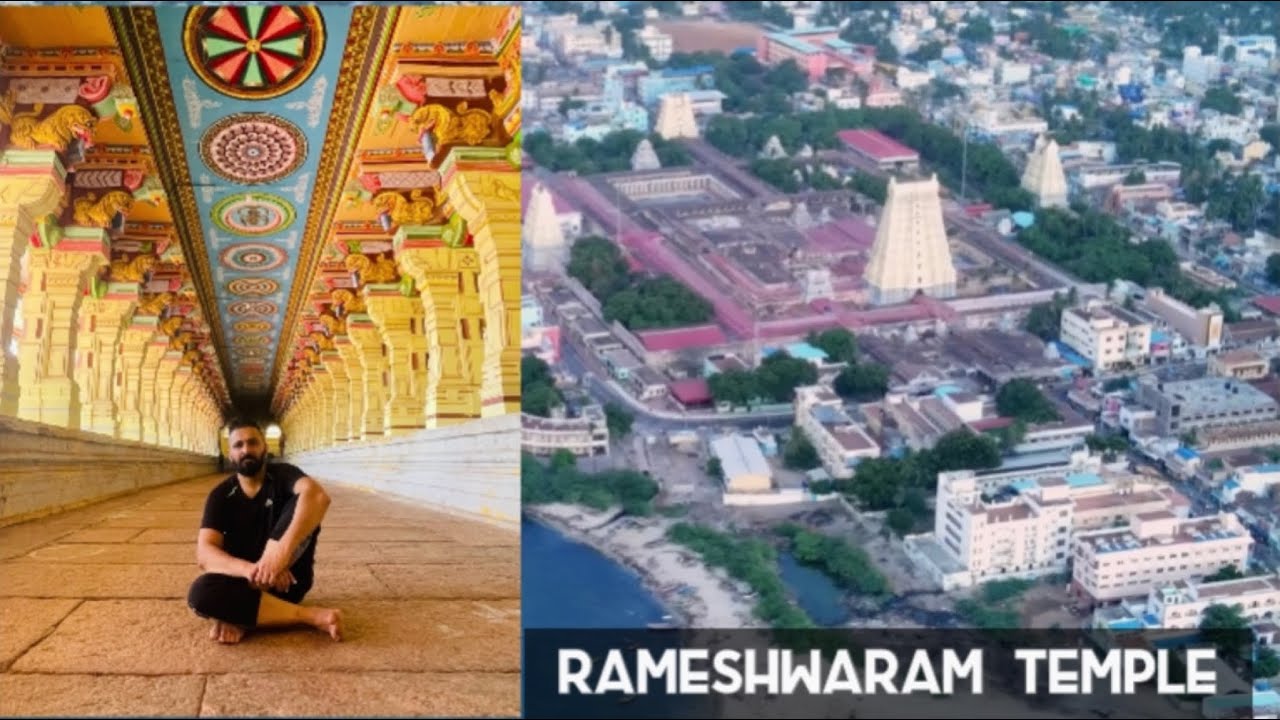 Visit to Rameshwaram Temple . One of most beautiful temples in india