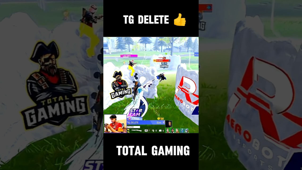 TG DELETE 🥵 total gaming gameplay #freefire #totalgaming #tg #viral #tgdelete #shortsfeed #foryou