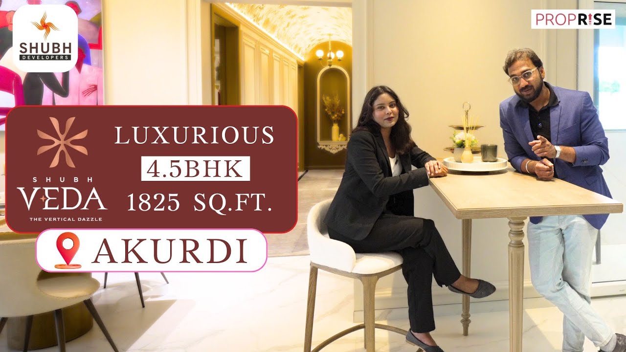 SHUBH VEDA AKURDI, PCMC | Luxurious 4BHK Sample Flat Tour 1825 SQ. FT. | New Property Launch in Pune