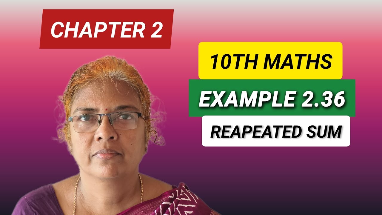 10th Maths Chapter 2 Example 2.36 Sum #maths #class10th 