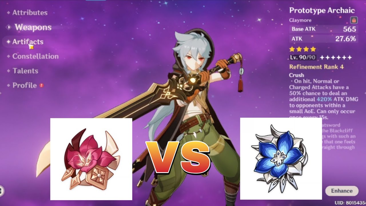 4pc Gladiator vs 2pc Pale Flame and Bloodstained Damage Test | Genshin Impact