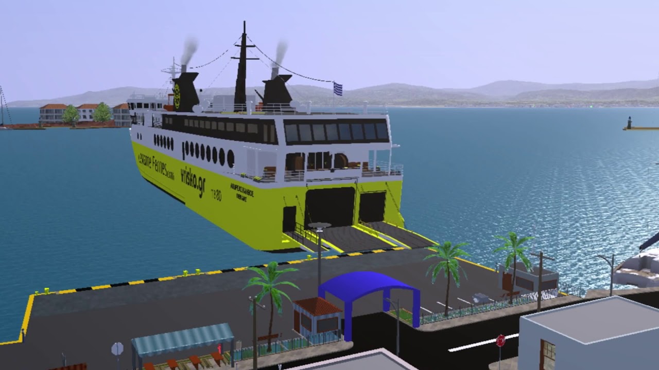 VSF - Ferries Arriving At Eretria Port Compilation