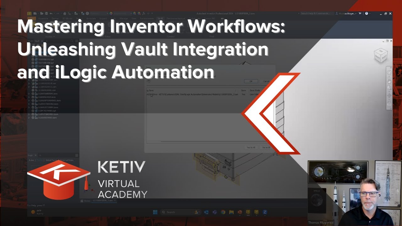 Освоение Inventor: рабочие процессы, раскрывающие возможности интеграции Vault и автоматизации iL...