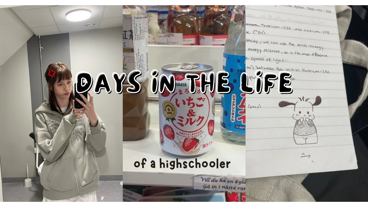Days in the life 🍓: studying, cooking, days as a busy student in the nordics, and more :)
