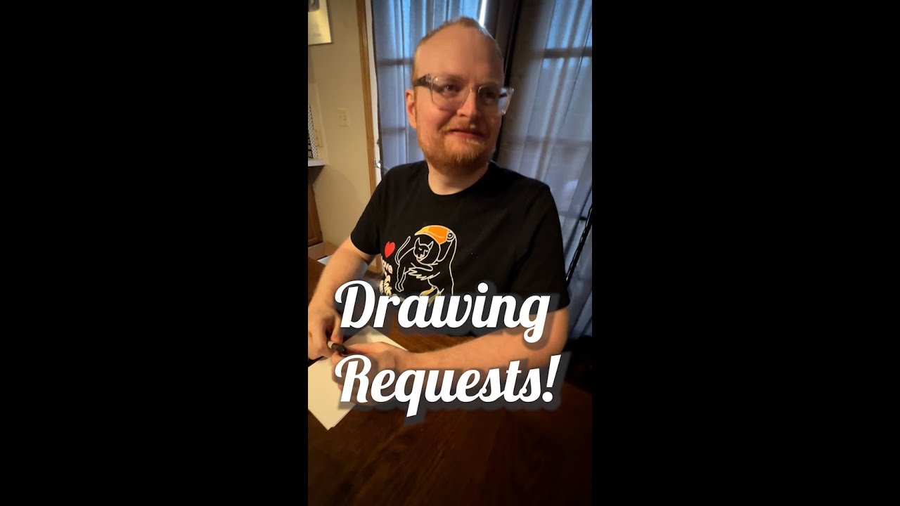 Drawing Requests - a classy lion, a beautiful country scene & a happy frog! #autisticartist #asmr