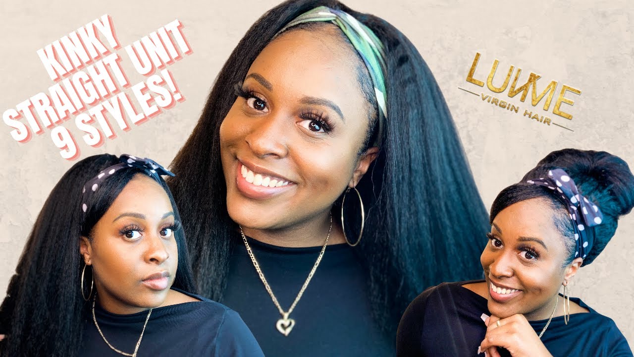 💣WATCH ME SLAY THIS HEADBAND WIG IN 9 STYLES! (KINKY STRAIGHT) |Ft. LUVMEHAIR