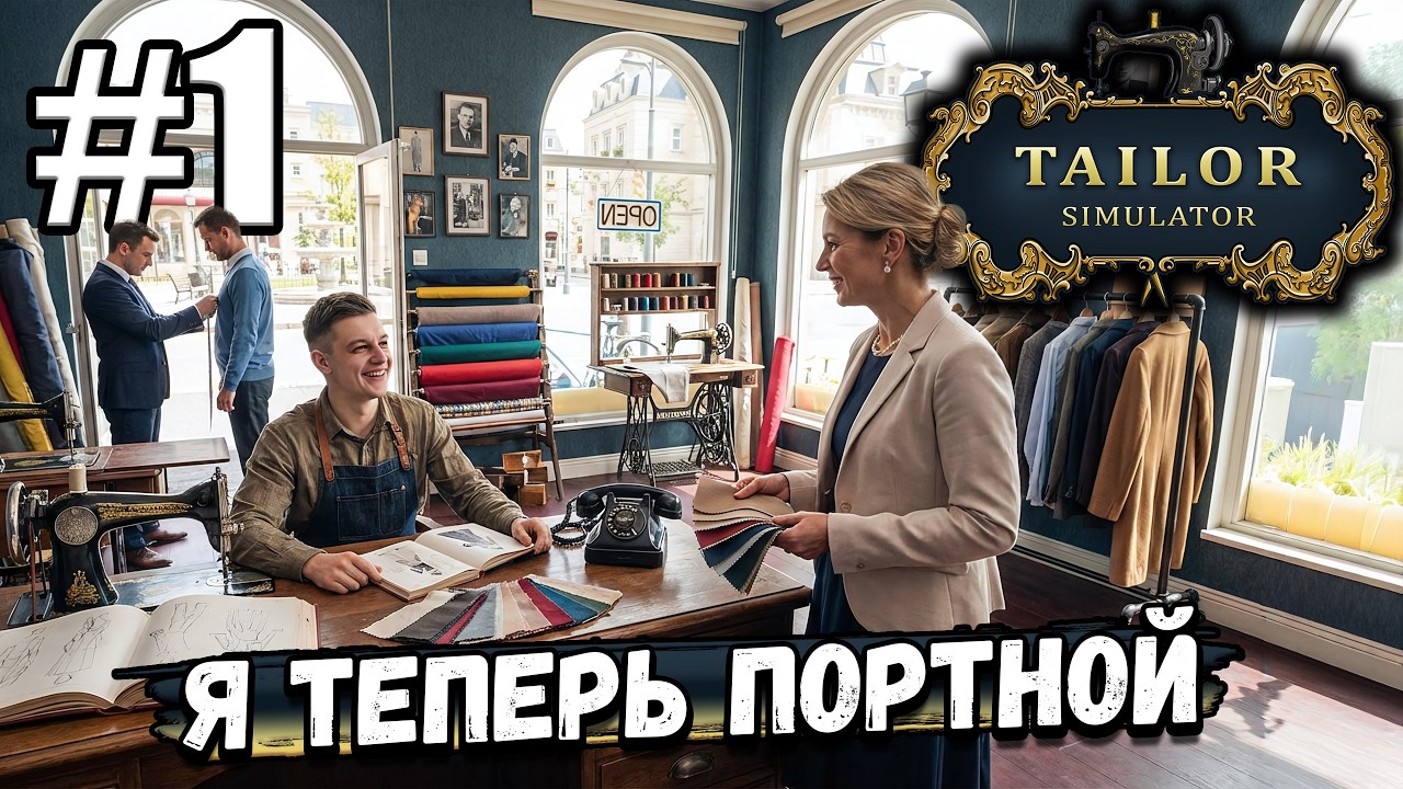 ДОСТАЛАСЬ ШВЕЙНАЯ МАСТЕРСКАЯ В НАСЛЕДСТВО! Я ТЕПЕРЬ ПОРТНОЙ В ► Tailor Simulator #1