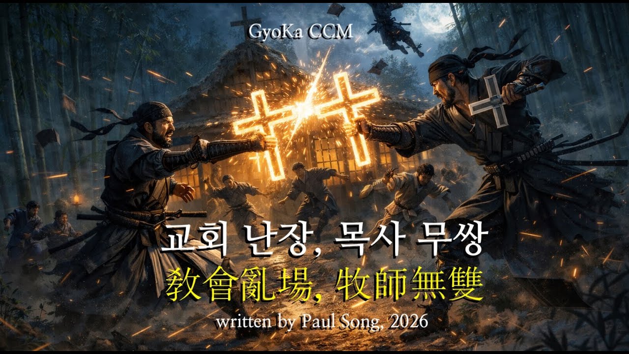 교회 난장, 목사 무쌍(敎會亂場, 牧師無雙) [GyoKa CCM] - written by Paul Song, 2026  #싸움 #목사와장로 #강단에서끌어내 #교회싸움 #난장판
