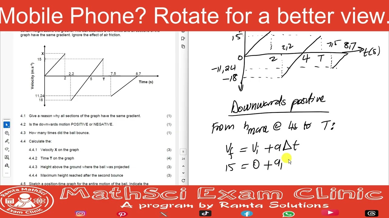 Vertical Projectile Motion Exam Clinic | #3 EC June 2025 | Grade 12 Physical Sciences