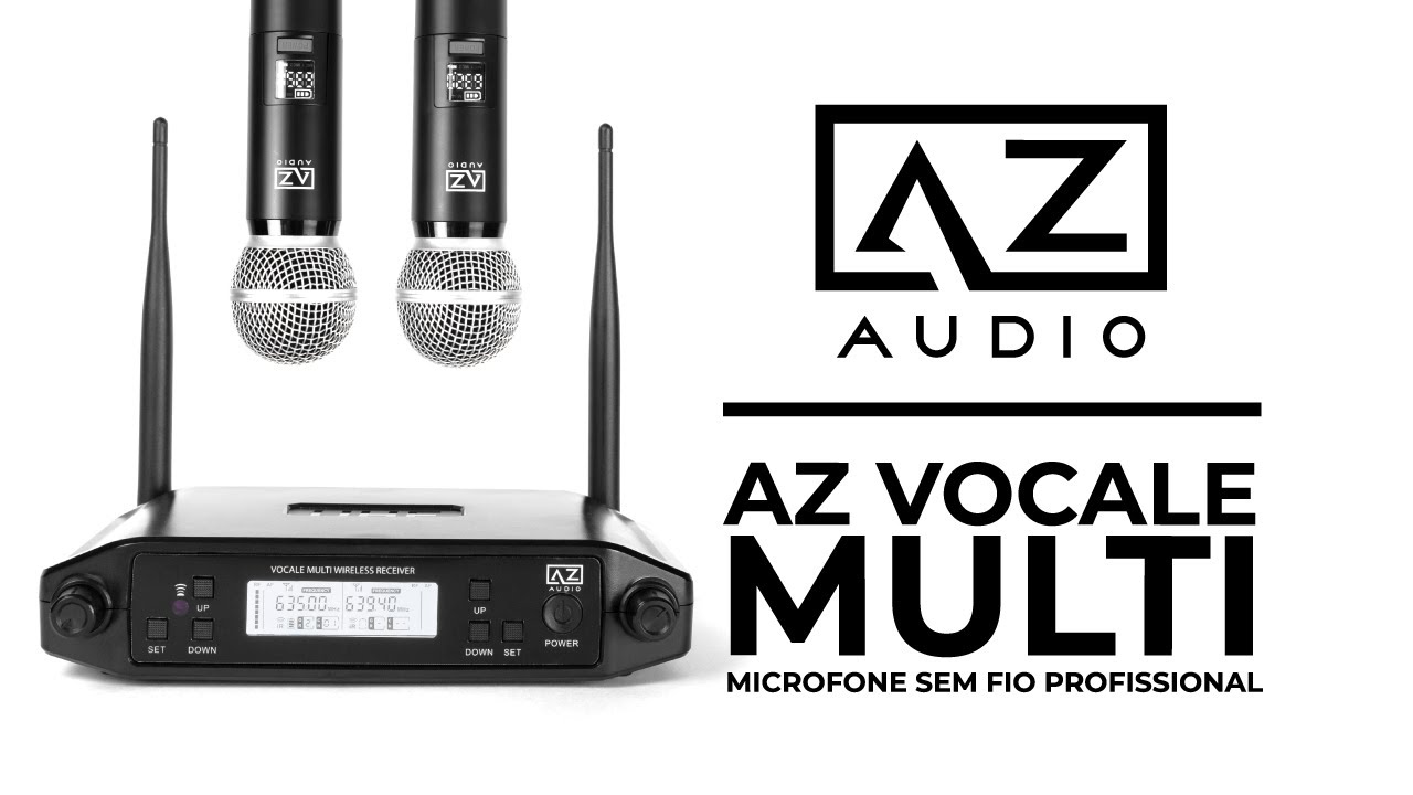AZ VOCALE MULTI - Microfone Sem Fio Profissional Com Dois Bastões - AZ AUDIO | VÍDEO REVIEW