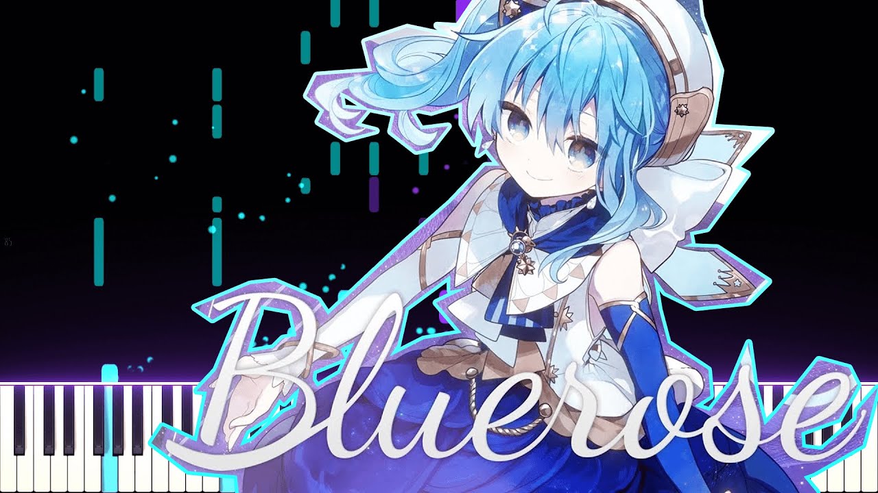 Bluerose - Hoshimachi Suisei 星街すいせい | [Piano Cover] (Synthesia)「ピアノ」