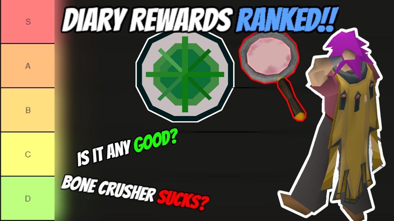 OSRS Diary Rewards Tier list! : Game Changers vs Time Wasters!⏳