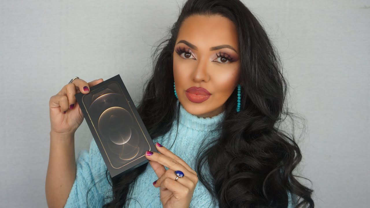 #ASMR Unboxing Iphone 12 Pro Max Dourado #Sussurros