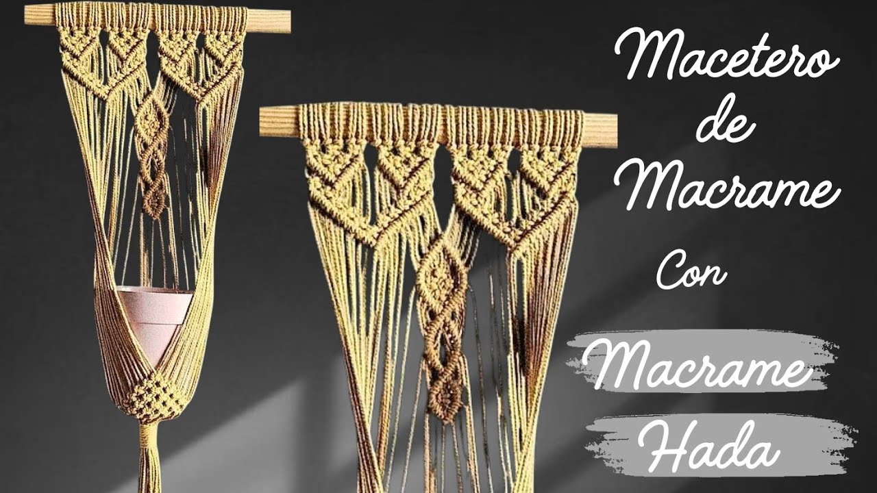 Cómo Hacer un Macetero en Macramé para Principiantes Aprende Nudos Basicos | Tutorial Paso a Paso