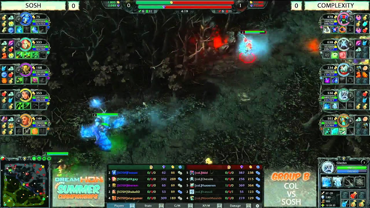 DreamHoN Summer Championships Group B - coL vs SOSH game 1