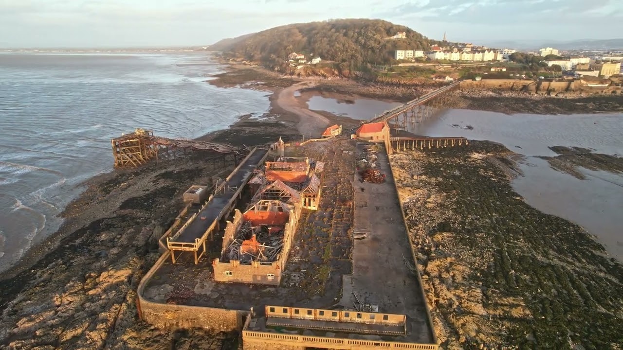 The hauntingly beautiful, derelict Birnbeck Pier, 23rd Feb 2022