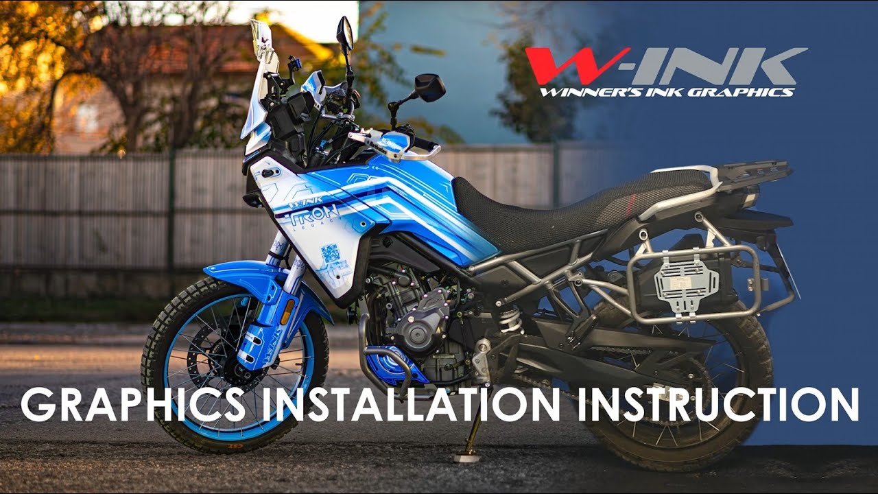 СF Moto / IBEX 450 MT Graphics Kit Installation Instructions | Winners Ink Graphics