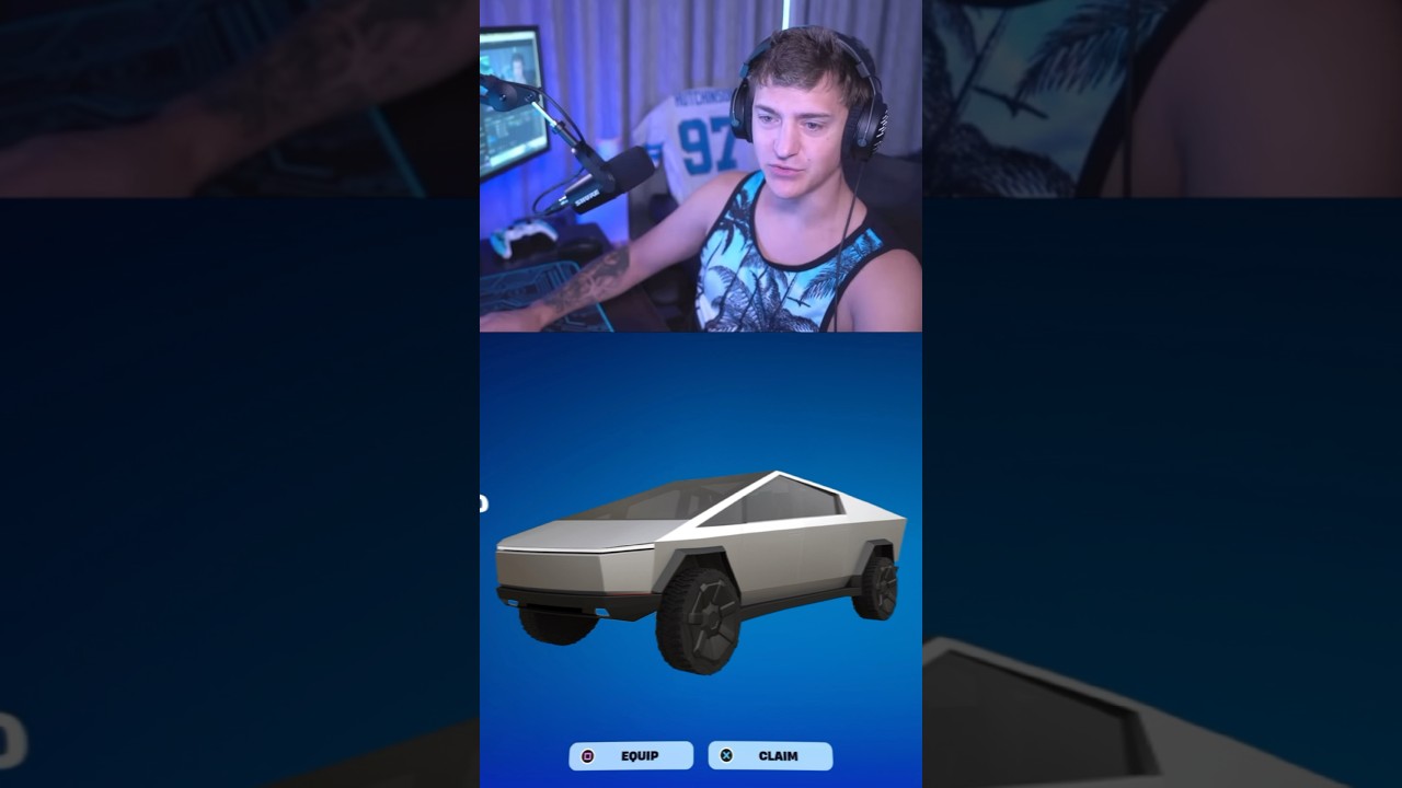 How To Unlock The FREE Tesla Cybertruck in Fortnite! 😱