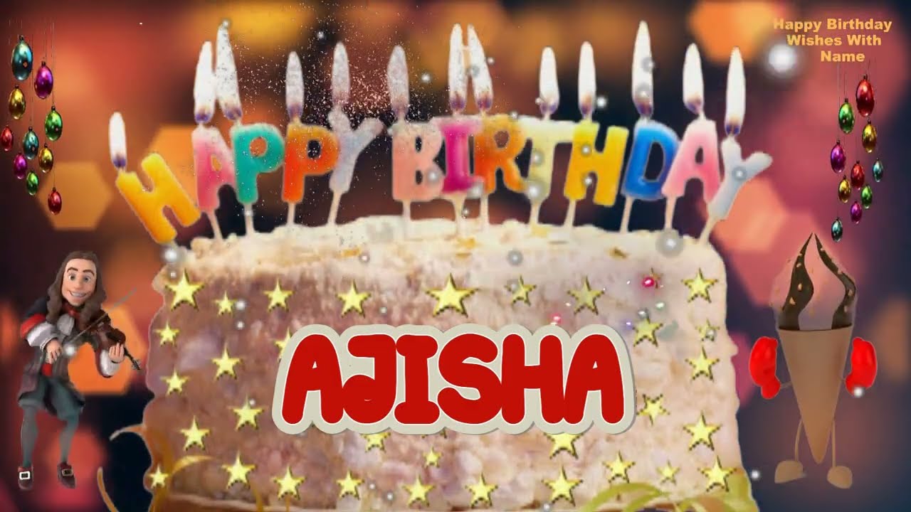 AJISHA Happy Birthday Song | Happy Birthday Wishes | Happy Birthday To You | Happy Birthday AJISHA