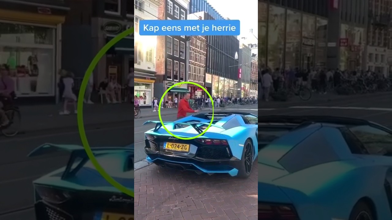 Angry Male Karen Vs Lamborghini 🏎