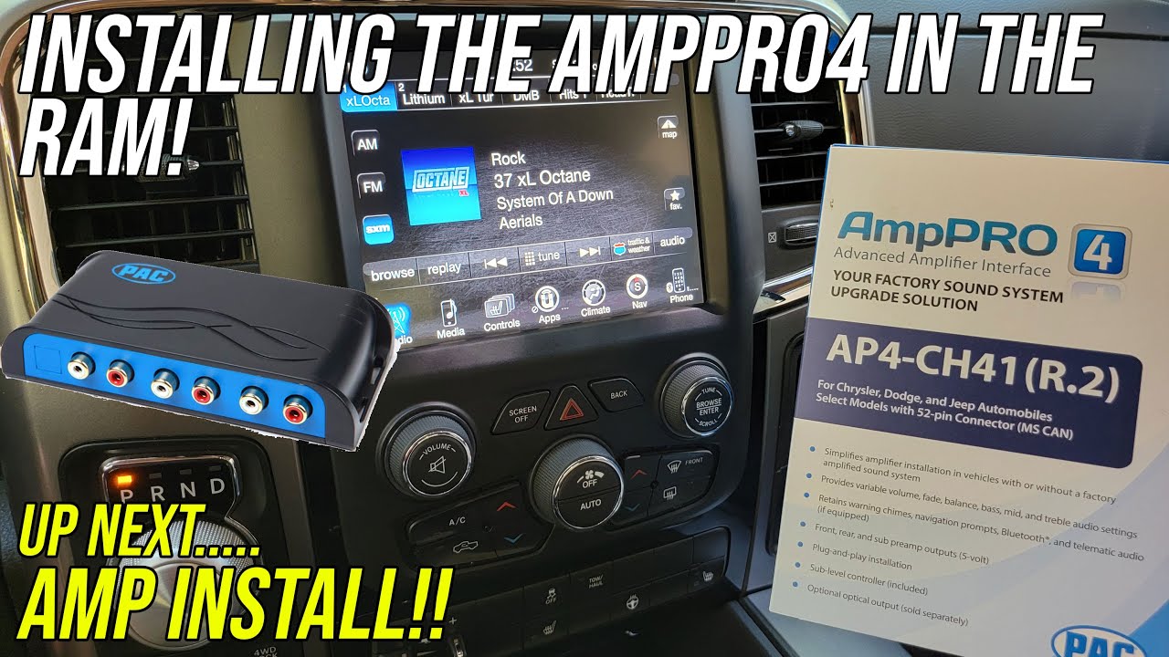 Installed the PAC Amp Pro 4 in the RAM - Ready to add Amps next!