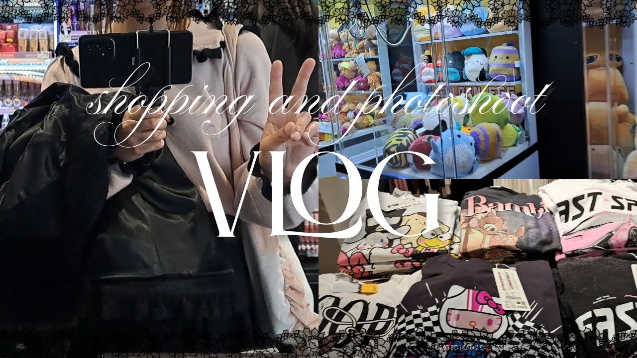 shopping day with my sister ♡ clothes, books and photoshoot
