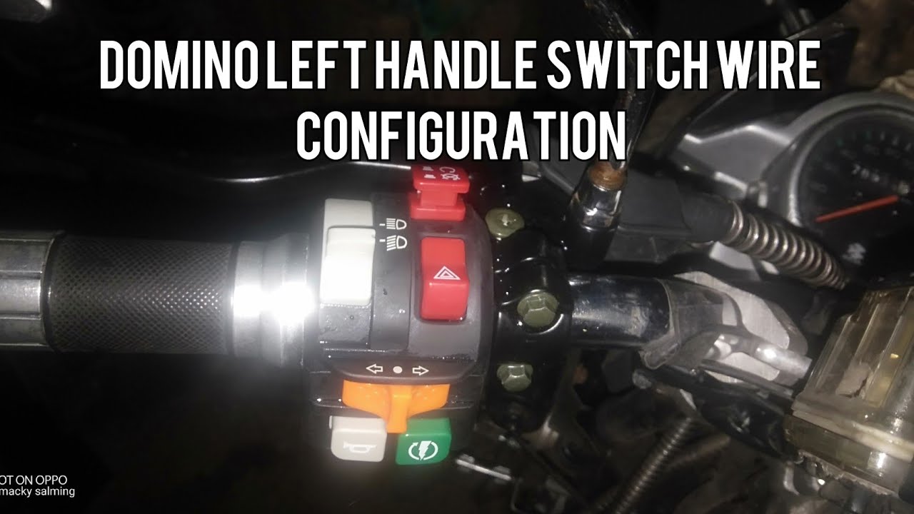 Domino left handle bar switch wire configuration