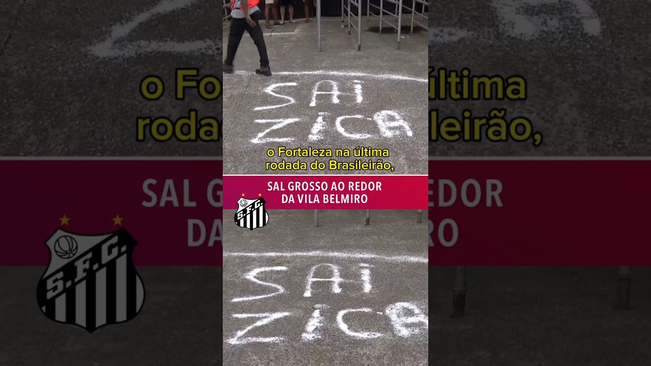 Acha que o Santos escapa do rebaixamento, torcedor??? #Shorts