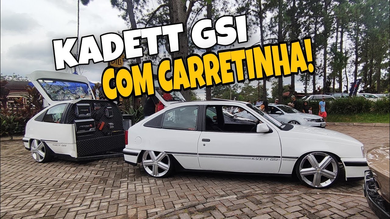 KADETT GSI REBAIXADO NA FIXA COM RODAS 18 E  CARRETINHA DE SOM!