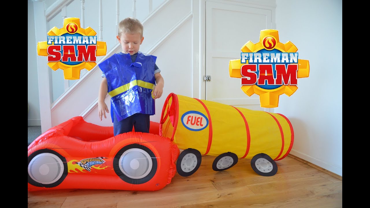 Fireman Sam English Episode Inflatable Fire engine Car Ball Pit Feuerwehrmann Sam Show