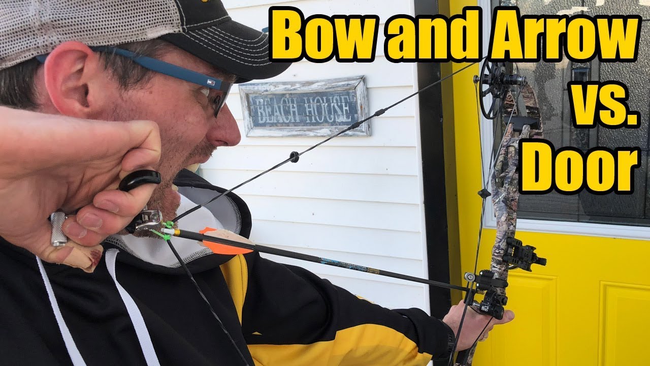 Bow and Arrow vs. Door - 4K and Slow Motion