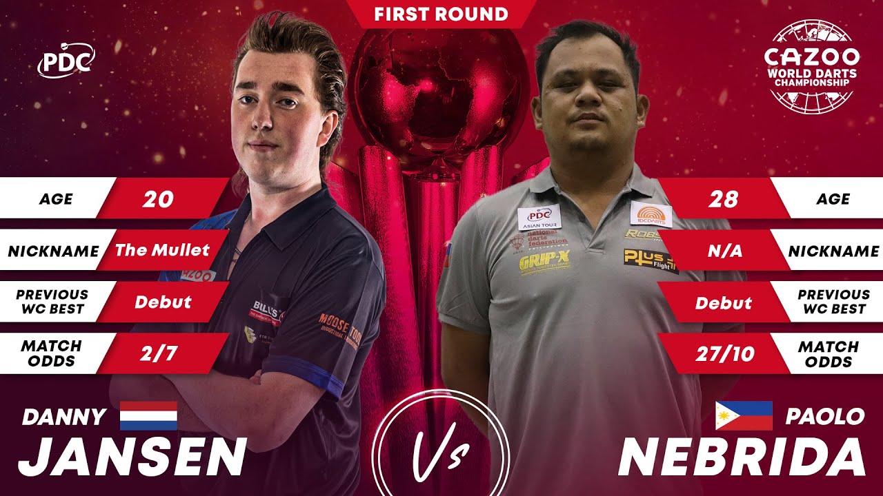 PDC World Darts Championship 2023 Round 1 Danny Jansen vs Paolo Nebrida 2022 12 19 HUN