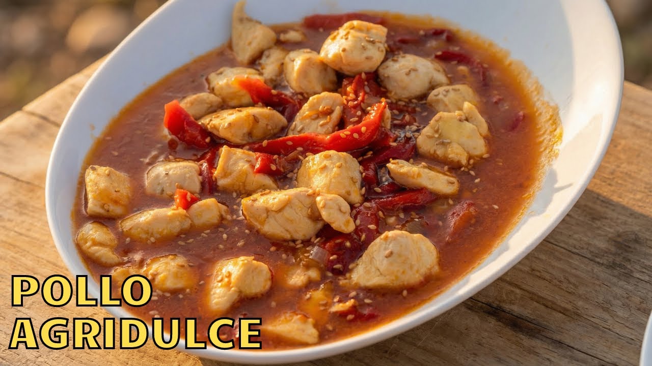 Pollo agridulce casero (salsa fácil estilo chino)