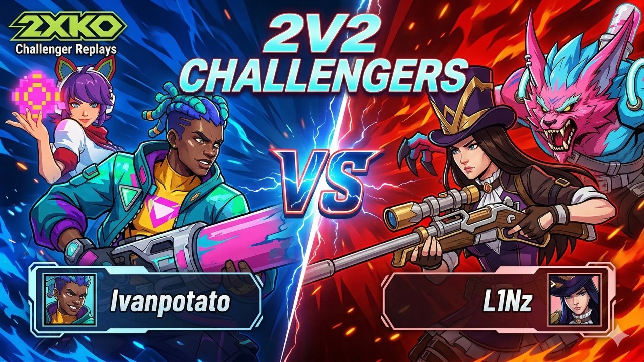 Ivanpotato vs L1Nz – [Grand Master] Ekko Ahri VS Caitlyn Warwick [Rank #3] | 2XKO