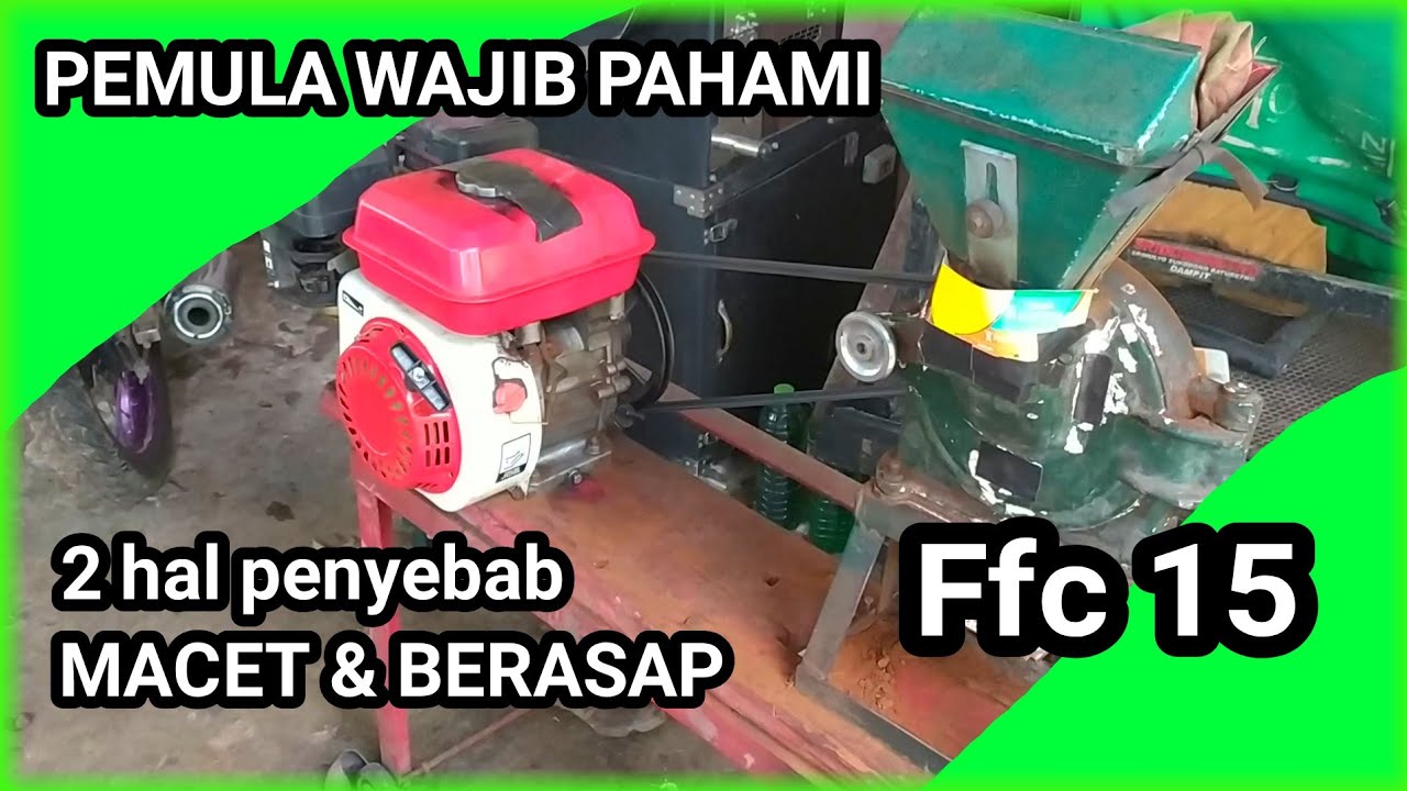 Disc mill mesin penepung ffc 15 mudah mati dan berasap ini masalahnya