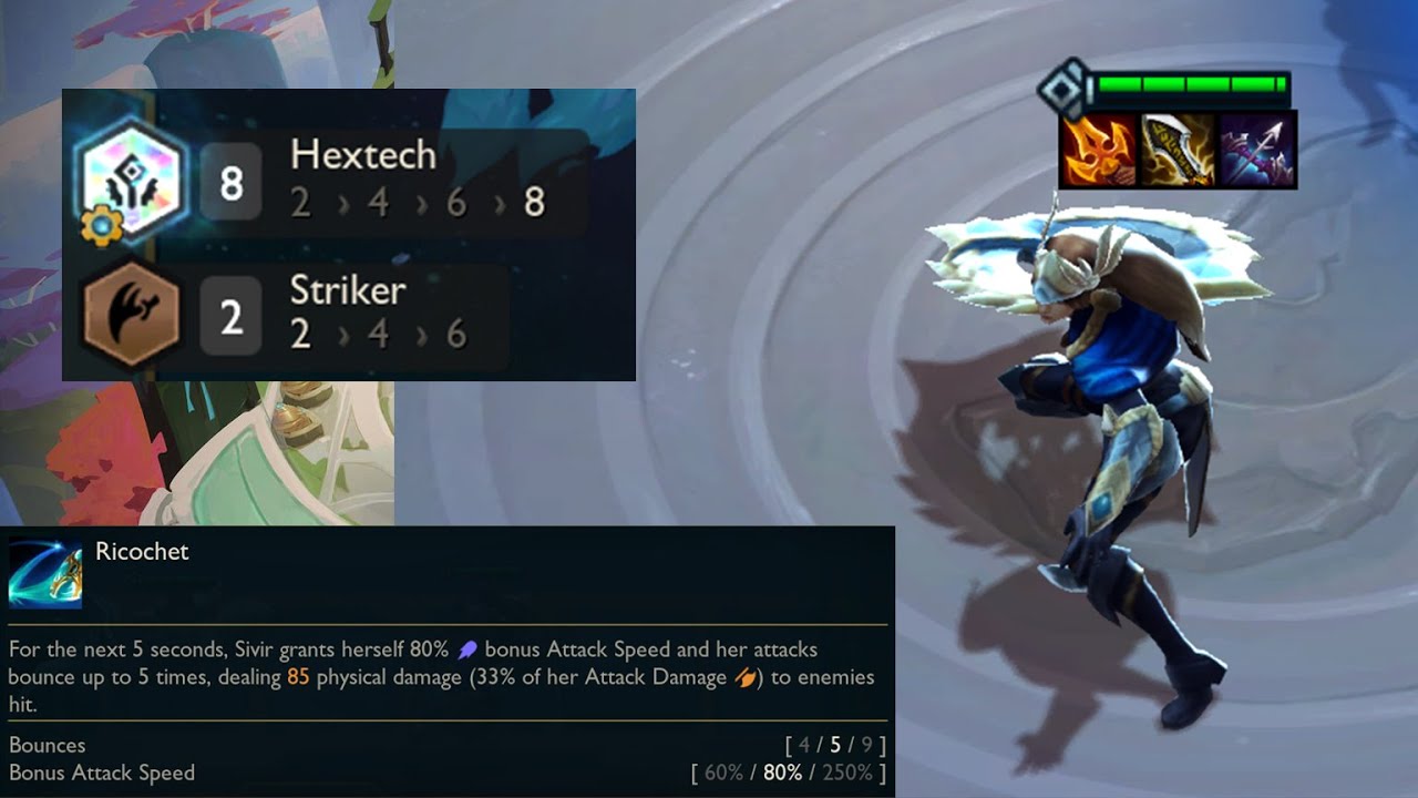 8 Hextech Sivir Build TFT Set 6.5