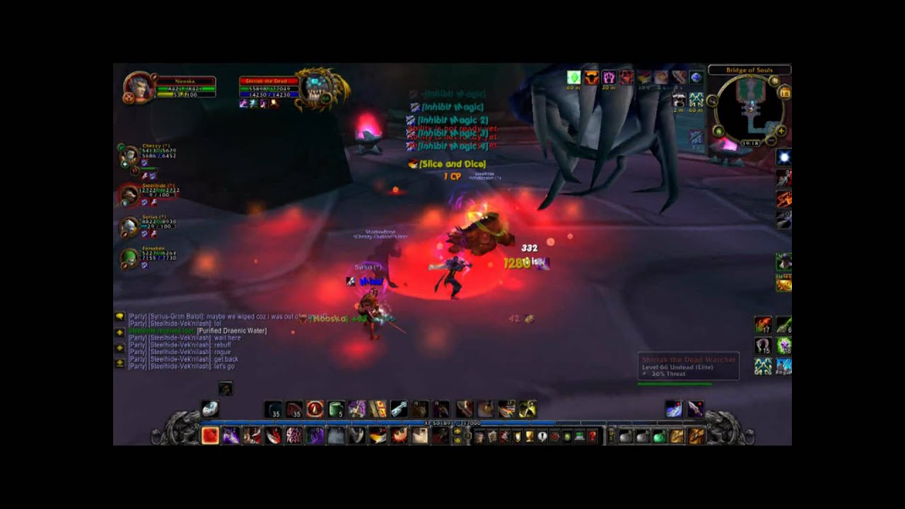WoW Boss Fight- Auchenai Crypts - Shirrak the Dead Watcher.