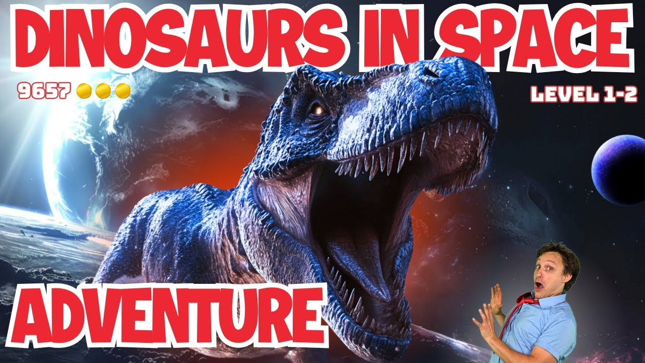 Dinosaurs In Space Adventure 🦖 | Kids Brain Break, Fitness Exercises & PE Games