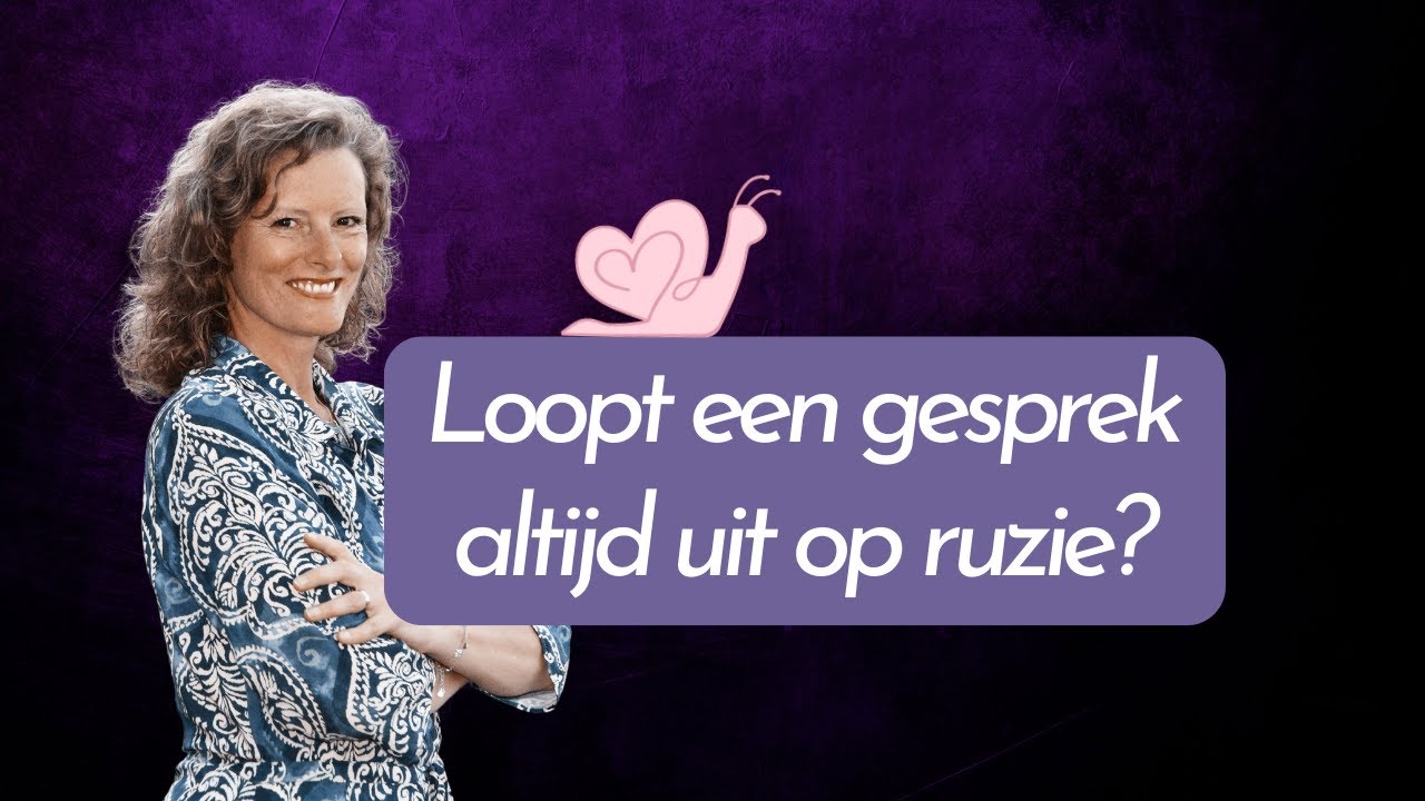 Loopt een gesprek in je relatie altijd uit op ruzie?