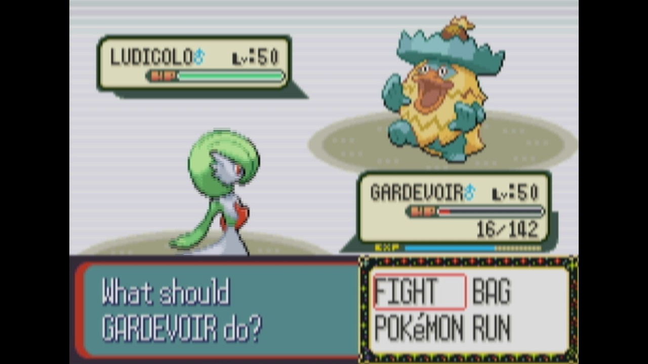 I stole a shiny ludicolo from the Ruby battle tower